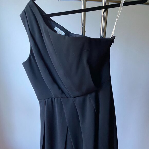 Shoshanna Black One Shoulder Dress